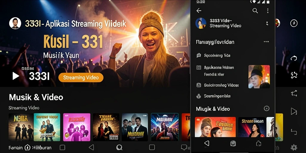 Tampilan antarmuka 333I menunjukkan fitur streaming video yang intuitif dan mudah digunakan.