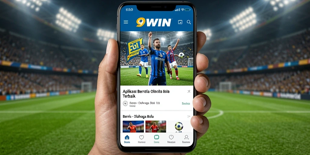 Antarmuka modern dan informatif dari aplikasi 9WIN.