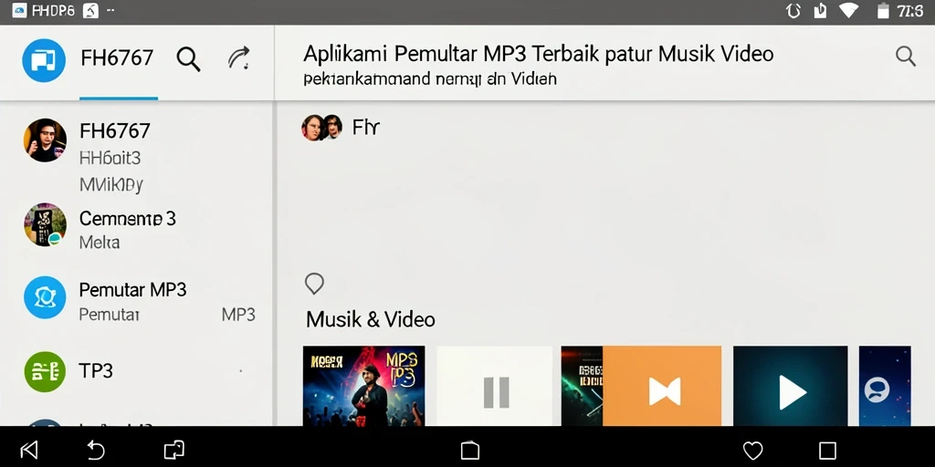 Antarmuka FH6767 yang intuitif untuk Pemutar MP3.