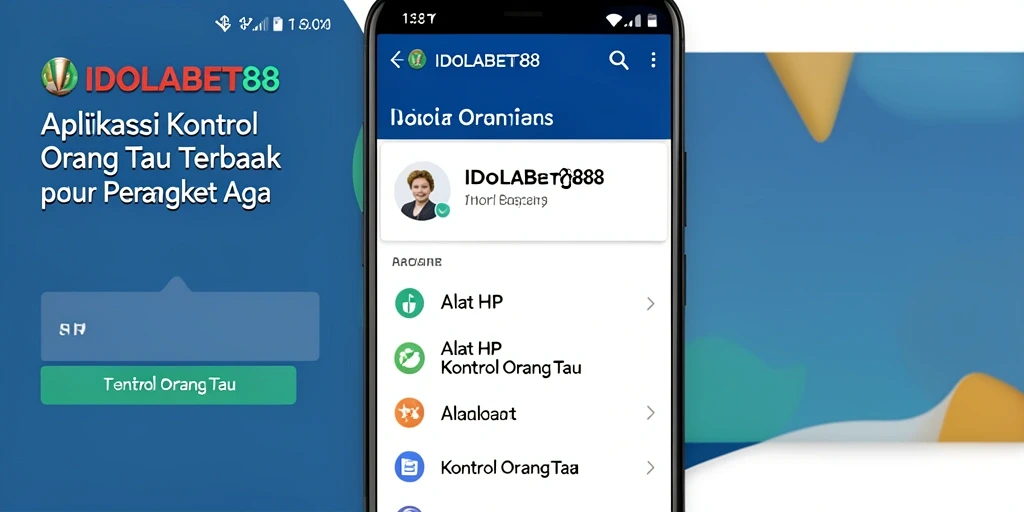 Tampilan antarmuka IDOLABET88 yang ramah pengguna untuk kontrol orang tua.