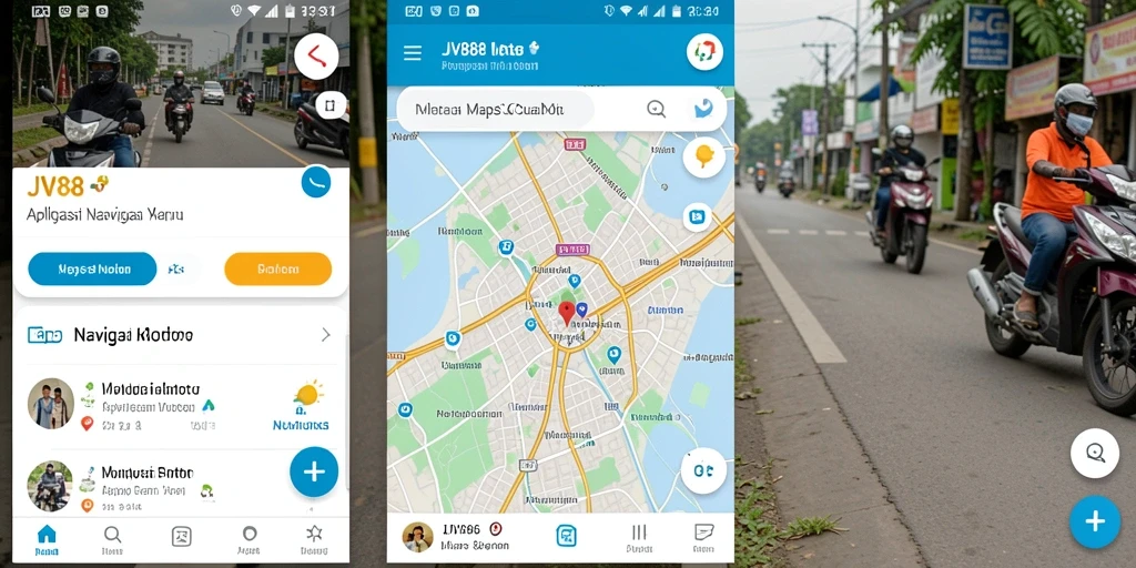 Tampilan antarmuka JV88 yang jelas dan informatif untuk navigasi motor.